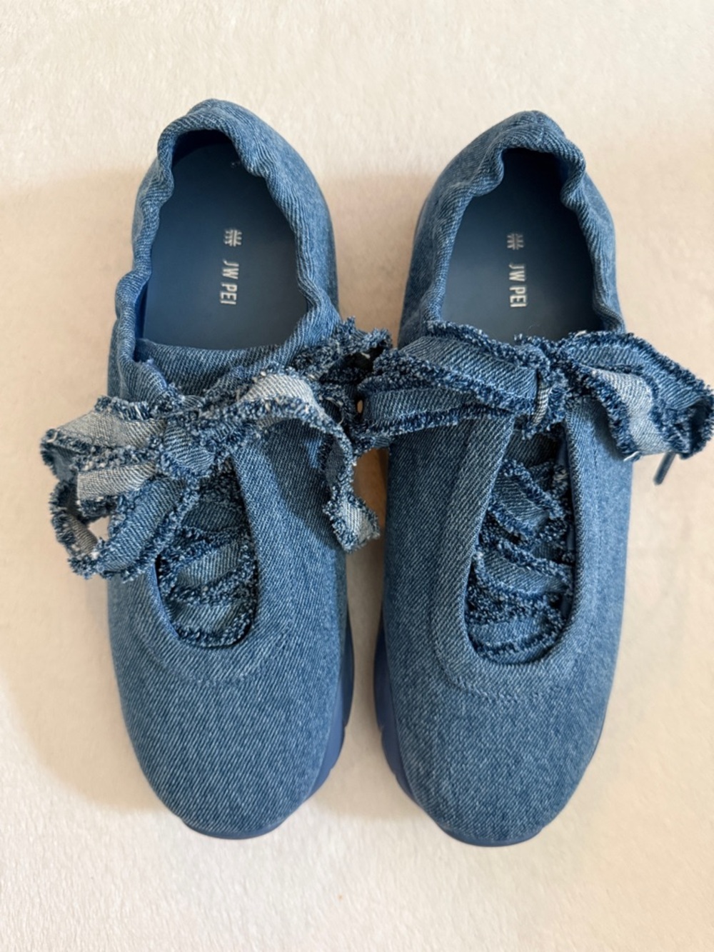 JW PEI | Flavia Ballerina Sneakers Blue Denim (EU 39/US 8.5) - Picture 4 of 15